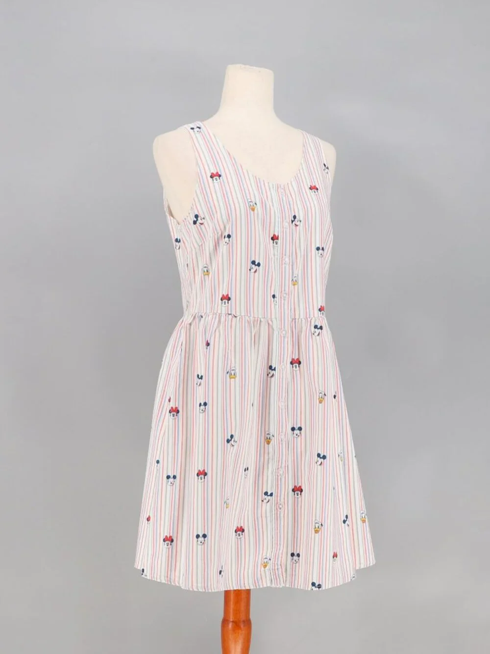 DISNEY Mickey Mouse and Friends Summer Fun Woven Dress Size M - Picture 2 of 7